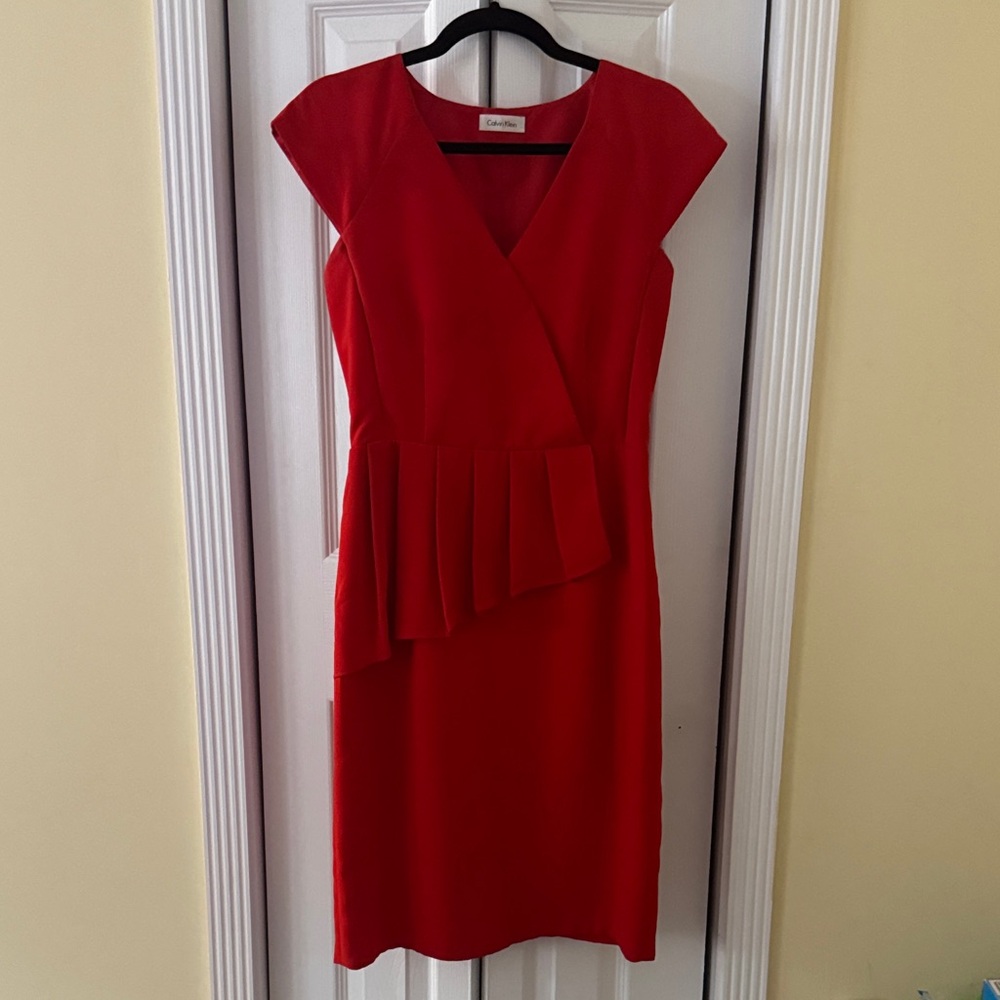 Calvin Klein Scarlet Midi Dress